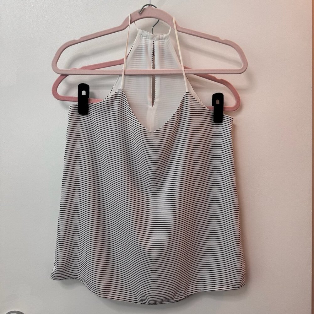 ✨ Express | White / Stripe Reversible Top | Size XS ✨